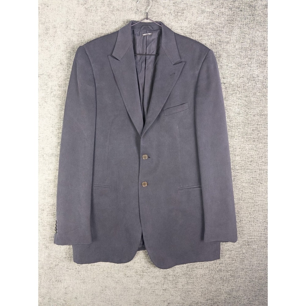 VTG Giorgio Armani Mens Blazer 42R Navy 2 Button Business Career Single Breasted